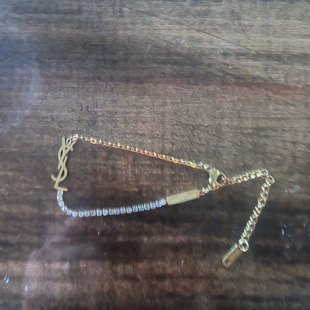 Saint Laurent Gold And Silver Chain Bracelet 250$